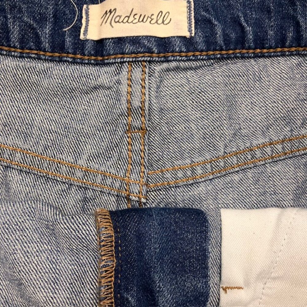 Madewell Rigid denim mini skirt women's sz 31 boho cottagecore cabincore - Picture 4 of 5